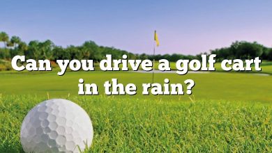 Can you drive a golf cart in the rain?