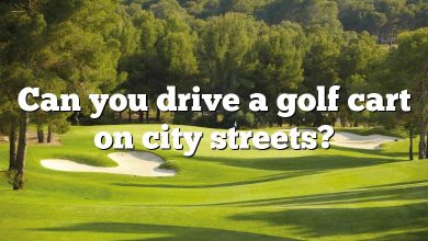 Can you drive a golf cart on city streets?