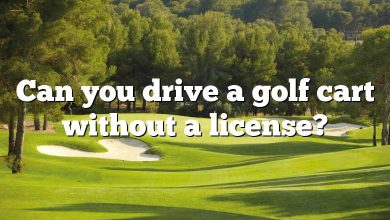 Can you drive a golf cart without a license?