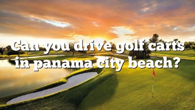 Can you drive golf carts in panama city beach?