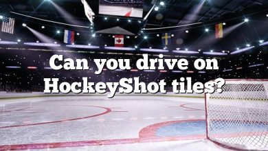 Can you drive on HockeyShot tiles?