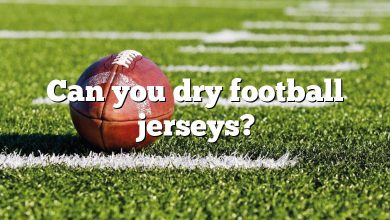 Can you dry football jerseys?