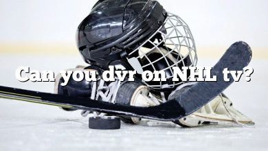 Can you dvr on NHL tv?