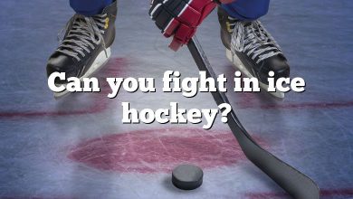 Can you fight in ice hockey?