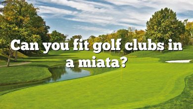 Can you fit golf clubs in a miata?