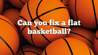 Can you fix a flat basketball?