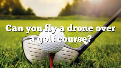 Can you fly a drone over a golf course?
