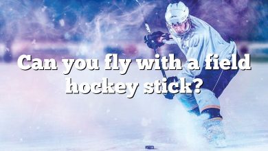 Can you fly with a field hockey stick?