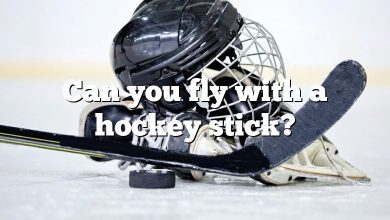 Can you fly with a hockey stick?