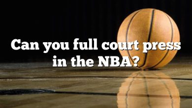 Can you full court press in the NBA?