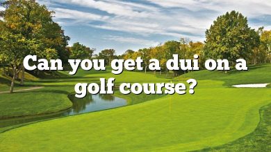 Can you get a dui on a golf course?