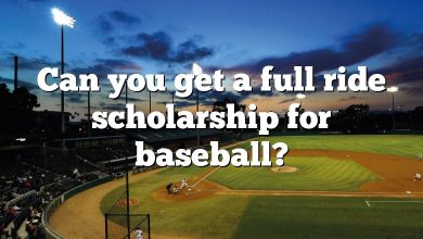 Can you get a full ride scholarship for baseball?