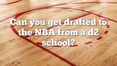 Can you get drafted to the NBA from a d2 school?