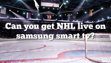 Can you get NHL live on samsung smart tv?