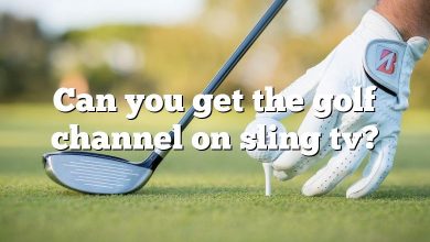 Can you get the golf channel on sling tv?