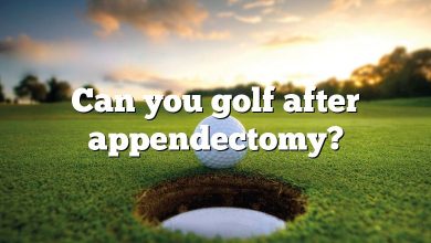 Can you golf after appendectomy?