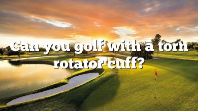 Can you golf with a torn rotator cuff?