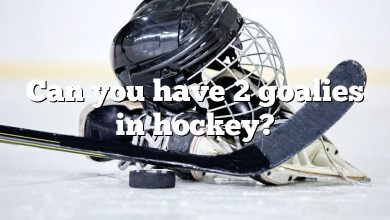 Can you have 2 goalies in hockey?