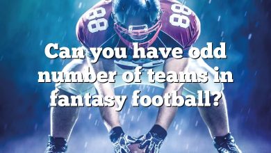 Can you have odd number of teams in fantasy football?