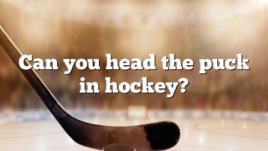 Can you head the puck in hockey?