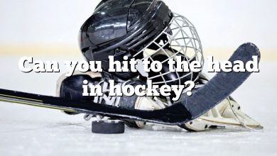 Can you hit to the head in hockey?