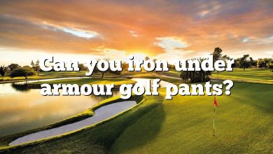 Can you iron under armour golf pants?