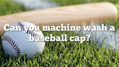 Can you machine wash a baseball cap?
