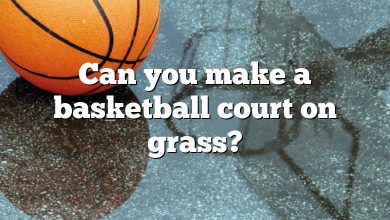Can you make a basketball court on grass?