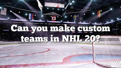 Can you make custom teams in NHL 20?