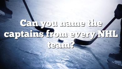 Can you name the captains from every NHL team?