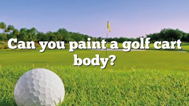 Can you paint a golf cart body?