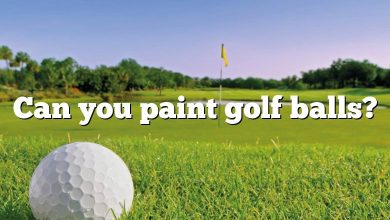 Can you paint golf balls?