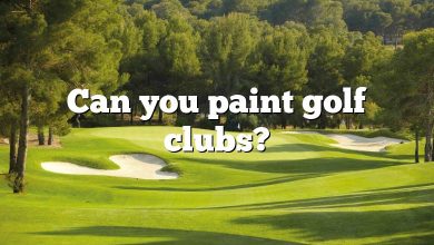 Can you paint golf clubs?