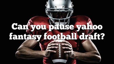 Can you pause yahoo fantasy football draft?