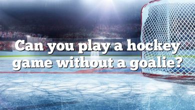 Can you play a hockey game without a goalie?