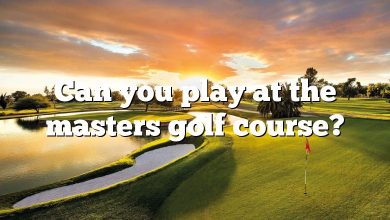 Can you play at the masters golf course?