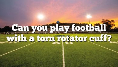 Can you play football with a torn rotator cuff?