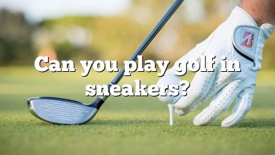 Can you play golf in sneakers?