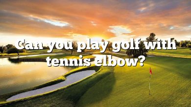 Can you play golf with tennis elbow?