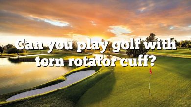 Can you play golf with torn rotator cuff?