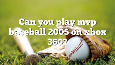 Can you play mvp baseball 2005 on xbox 360?