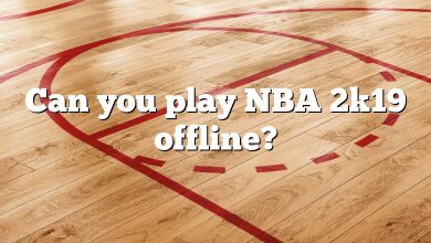 Can you play NBA 2k19 offline?