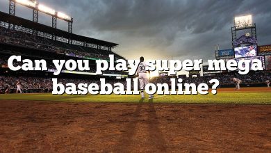 Can you play super mega baseball online?