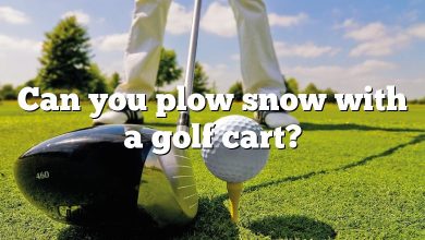 Can you plow snow with a golf cart?
