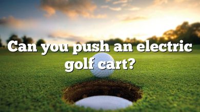 Can you push an electric golf cart?