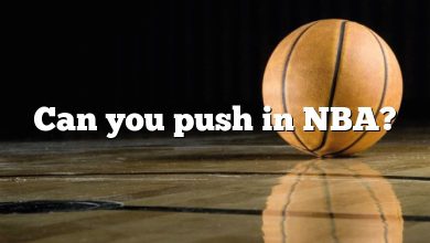 Can you push in NBA?
