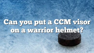 Can you put a CCM visor on a warrior helmet?