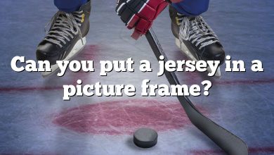 Can you put a jersey in a picture frame?