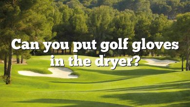 Can you put golf gloves in the dryer?