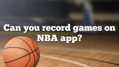 Can you record games on NBA app?